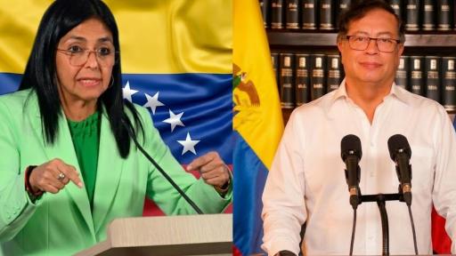 Primer encuentro entre Gustavo Petro y Delcy Rodríguez