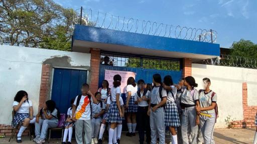 Protesta estudiantes Agustín Codazzi PAE