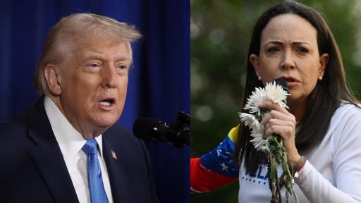 Trump dice a María Corina Machado que "no tiene el apoyo o el respeto" necesarios para gobernar Venezuela