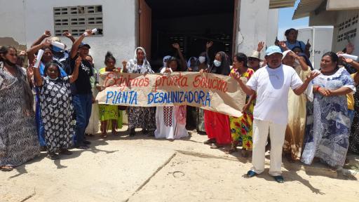 Comunidad en La Guajira protesta por falta de agua potable