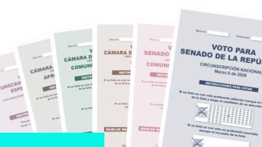Qué tarjetas entregan para votar el 8 de marzo