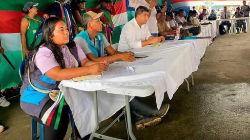 Minga indígena mantiene los bloqueos en la vía Tumaco–Pasto