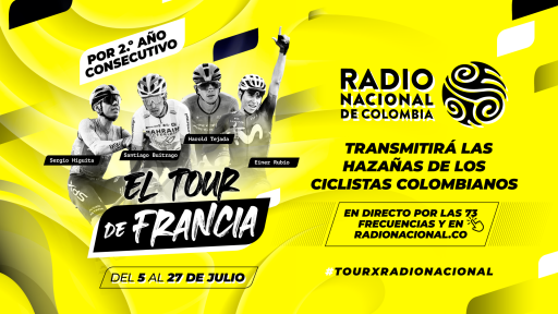 Radio Nacional transmitirá en vivo el Tour de Francia 2025 con ciclistas colombianos