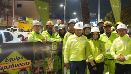 Bogotá: nuevo equipo tapahuecos