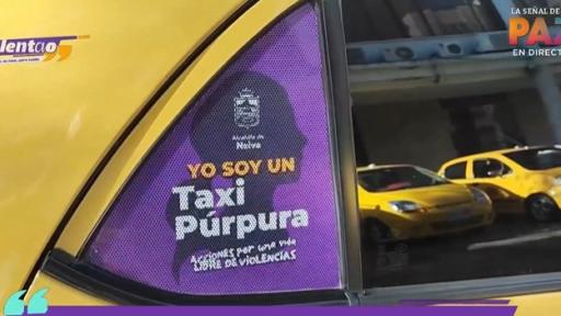Taxis púrpura en Neiva