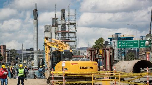 Trabajadores del Metro de Bogotá bloquean el sur de la ciudad por retrasos en pagos