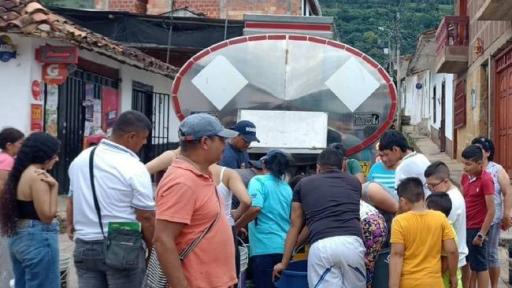 Valle de San José en Santander completa un mes sin agua potable