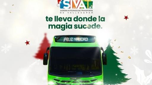 Ruta navideña gratuita en Valledupar