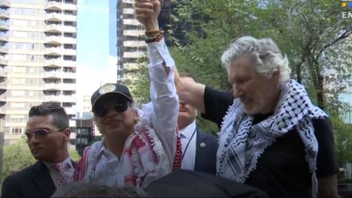 Roger Waters respaldó a Gustavo Petro en Nueva York en llamado a libertad de Palestina