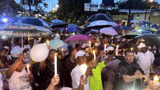 Marcha en Buenaventura por la paz