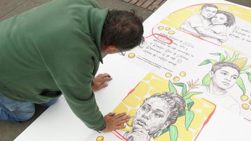 Día de los Derechos Humanos: Así fue la conmemoración en la Plaza de Bolívar