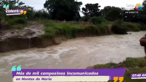 Campesinos afectados en los Montes de María por lluvias 