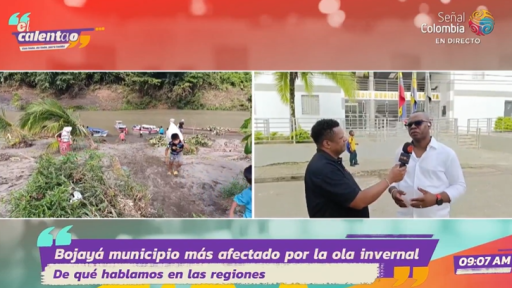 Municipio de Bojayá en Chocó afectado por ola invernal