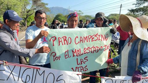 Campesinos bloquean vía a Valledupar por incumplimientos en PDET