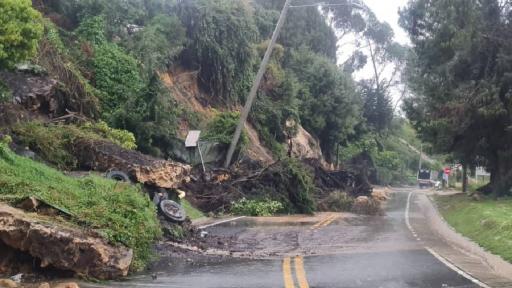 Cierre total de la vía Bogotá- La Calera
