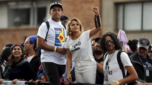 Los artistas Adriana Lucía y Santiago Alarcón