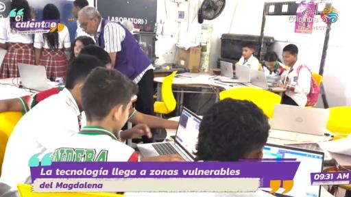 Estudiantes Institución Educativa Departamental Buenos Aires, ubicado en zona rural de Aracataca Magdalena,