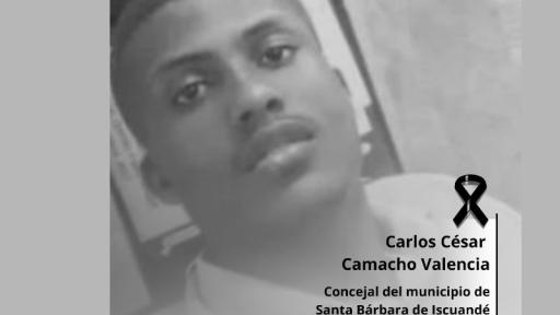 Asesinan a concejal Carlos Cesar Camacho Valencia en Santa Bárbara de Iscuandé
