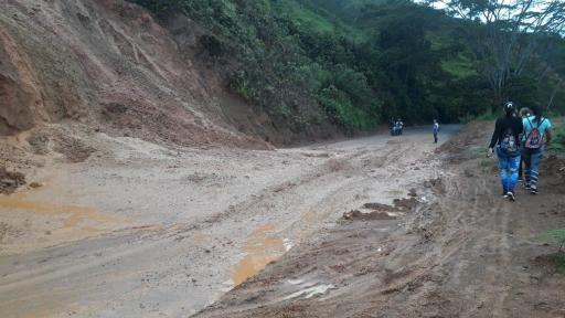 Vías de Antioquia cerradas debido a las fuertes lluvias  