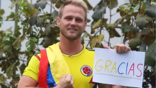 Influenciador Dominic Wolf: retiro de videos con camiseta de la Selección Colombia