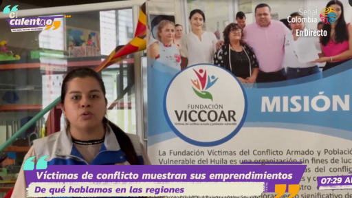 Edna Rocio Pinto, lideresa de la fundación Víctimas Del Conflicto Armado y Población Vulnerable Del Huila.
