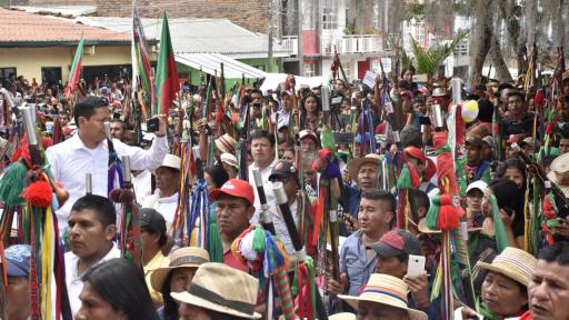 Guardia Indígena rescatan menores secuestrados por las Farc en Cauca