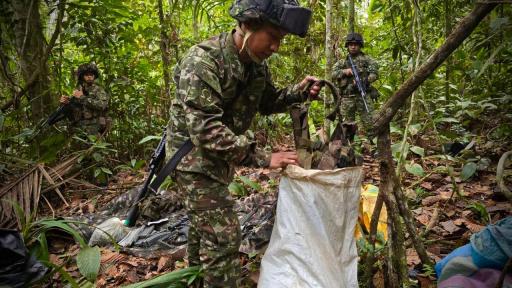 Ejército destruye depósito ilegal en Calamar, Guaviare