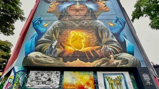 Colombia gana premio mundial por mural de la ancestralidad en Pereira