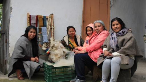 Mujeres indígenas pastos