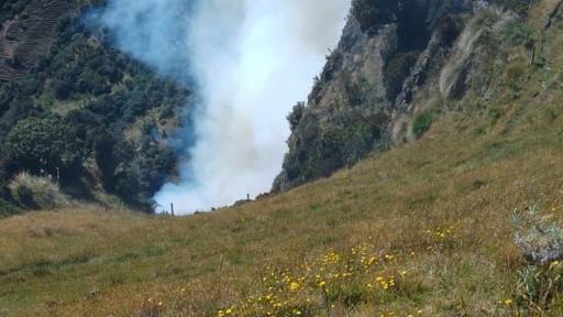 Incendio en el Parque Nacional Los Nevados HOY: El Sifón