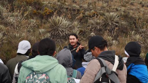 Iván Rojas, líder de la escuela Kimy Pernia Domicó en Bogotá