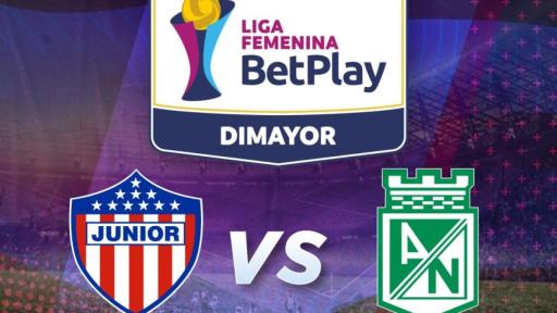 Junior vs Nacional liga de fútbol femenina 