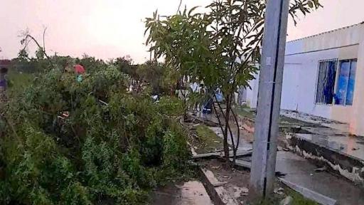 Vendaval en Manatí, Atlántico afectó 140 casas