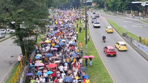 Movilización Villavicencio por reformas sociales 