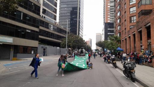 Marchas en favor del aborto en Bogotá: Catedral primada