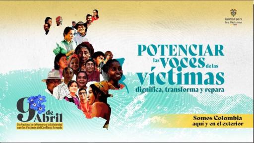 Conmemoración unidad para las victimas 9 de abril: programación y actividades