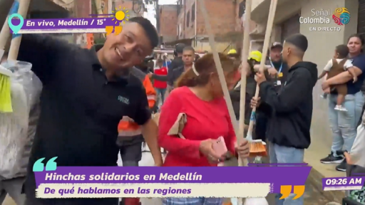 Barristas de Nacional  y Medellín ayudan a damnificados del Sinaí