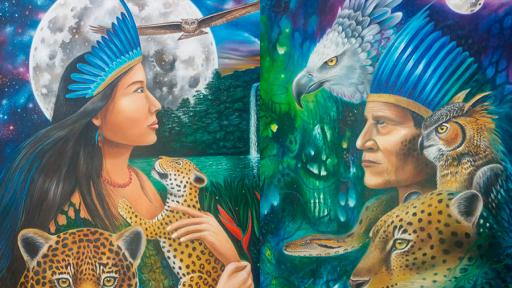 ‘Tucán Emperador’ de Jorge Armando Domínguez, irradia la imponencia de la madre selva.