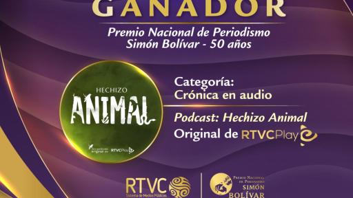 Premio Simón Bolívar: RTVC gana con el pódcast “Hechizo animal”