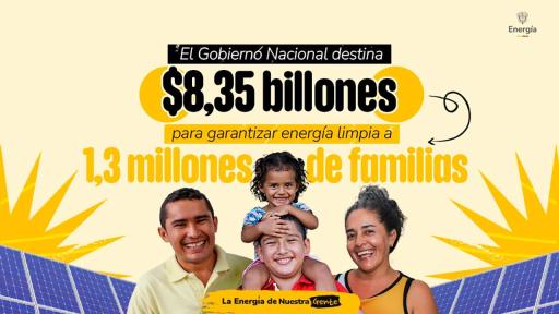 Gobierno invertirá $8,35 billones en energía solar