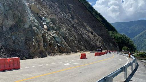 Vía Bogotá-Villavicencio: paso alterno controlado 