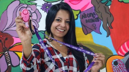 Alarmas portátiles en Bogotá a mujeres de San Cristóbal