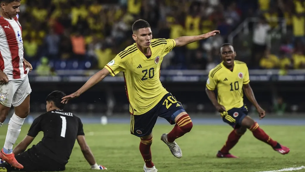 Colombia empató 1-1 con Paraguay en el Sudamericano Sub-20