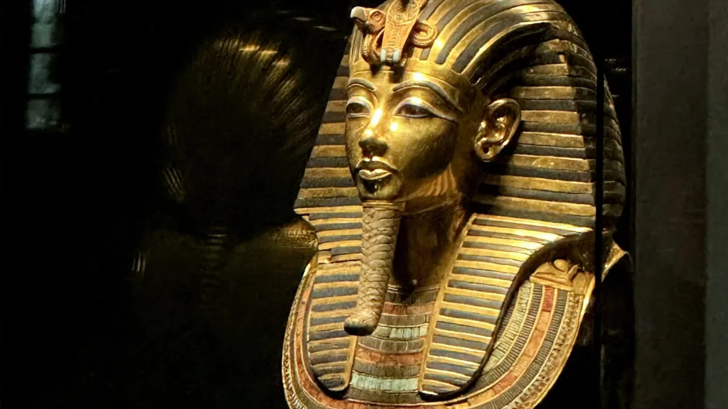 Máscara Tutankamón en museo del Cairo