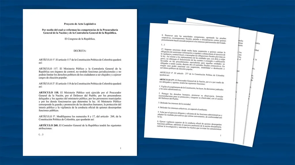 Acto Legislativo busca reformar las competencias de la Procuraduría y la Contraloría