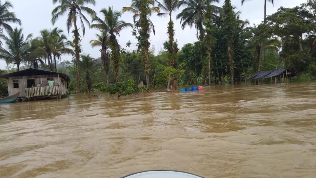Iscuandé: familias damnificadas desbordamientos de ríos