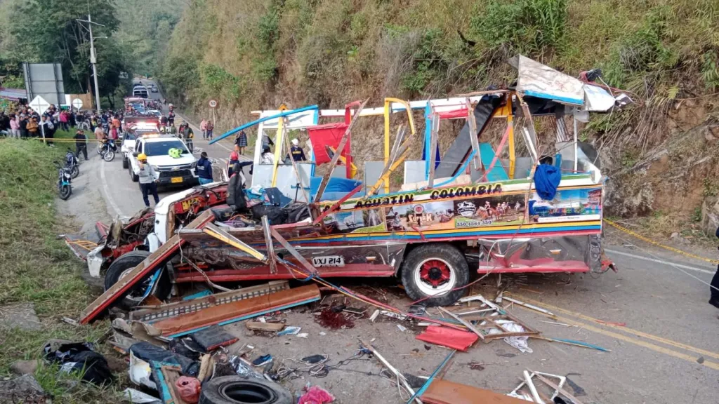 Accidente bus Huila: siete muertos y treinta heridos 