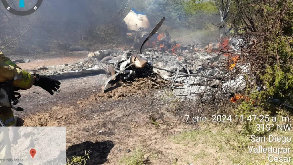 Accidente avioneta en Valledupar: cifra de muertos y heridos 