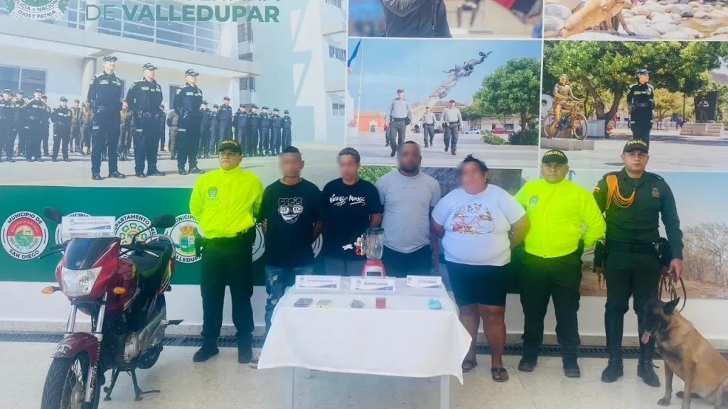 Policía Nacional desarticuló banda dedicada al microtráfico en Agustín Codazzi