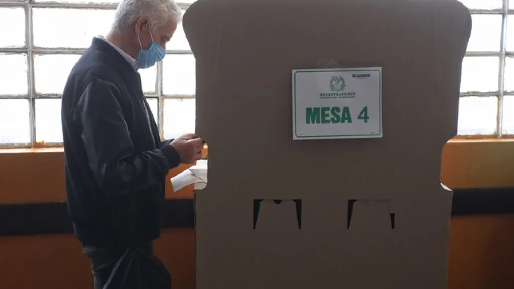 Puesto de votación.